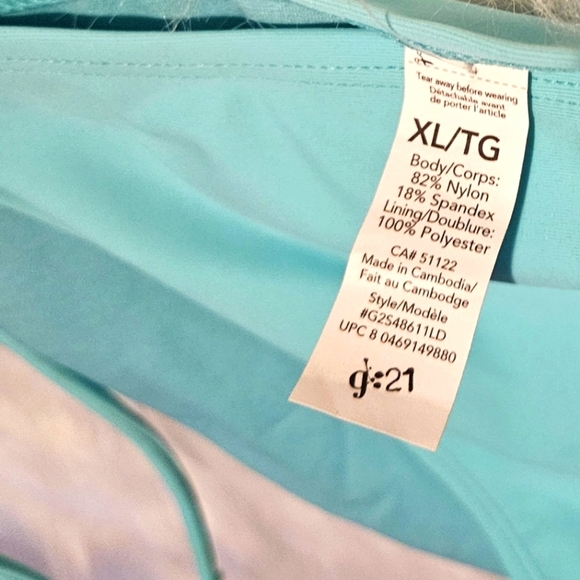 G21 Sexy Ocean Blue String Bikini Bottoms - Picture 3 of 4